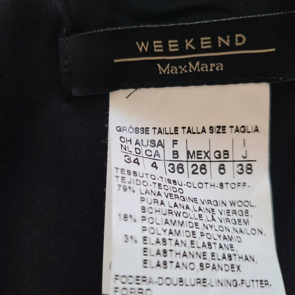 Maxmara Weekend Houndstooth Winter Fall Skirt 4 - image 6